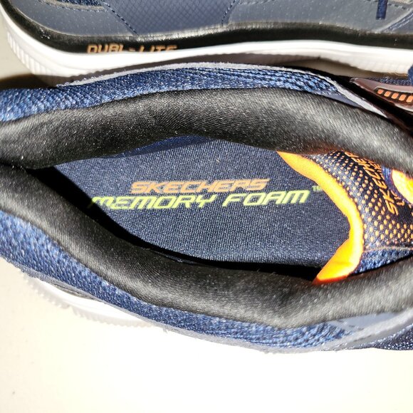 Skechers Memory Foam Tennis Shoes Misses Size 9 - Blue & Orange - Picture 8 of 8